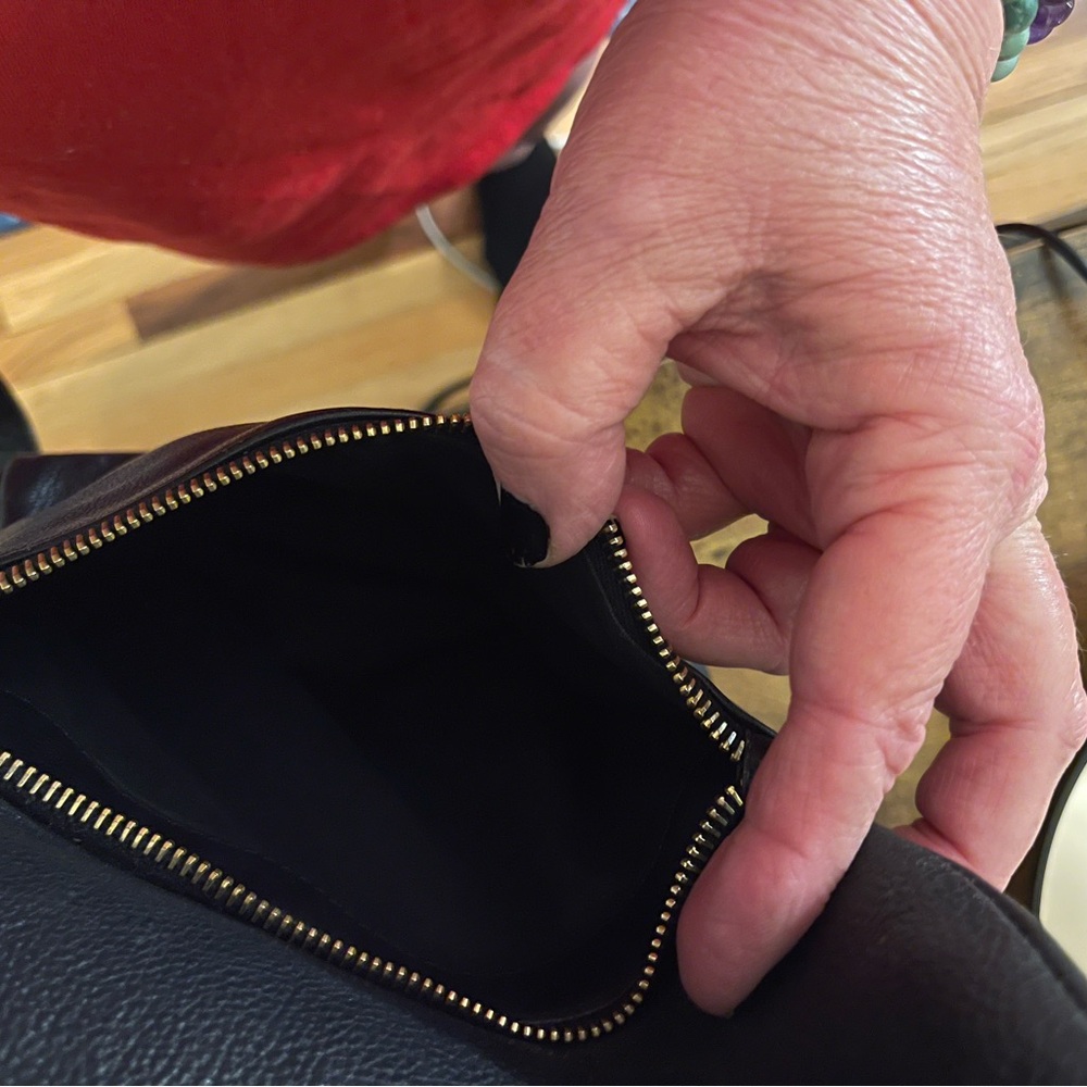 Versace Black Leather Backpack with Gold Medusa Charm. - Picture 12 of 14